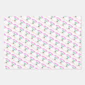 この女の子は体操を愛する体操選手引用文 ラッピングペーパーシート (正面3)