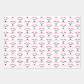 この女の子は体操を愛する体操選手引用文 ラッピングペーパーシート (正面2)