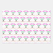 この女の子は体操を愛する体操選手引用文 ラッピングペーパーシート (正面)