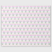 この女の子は体操を愛する体操選手引用文 ラッピングペーパー (フラット)