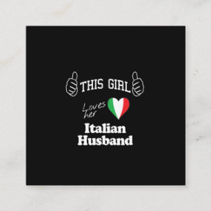 この女の子は夫を愛イタリアンしている スクエア名刺