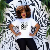 この女の子は実在不動産Tシャツを売る Tシャツ