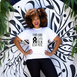 この女の子は実在不動産Tシャツを売る Tシャツ