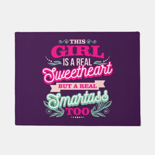 この女の子は実在甘いも実在の ドアマット (正面)