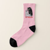 この女の子は彼女のロットワイラーを愛している ソックス (左外側)