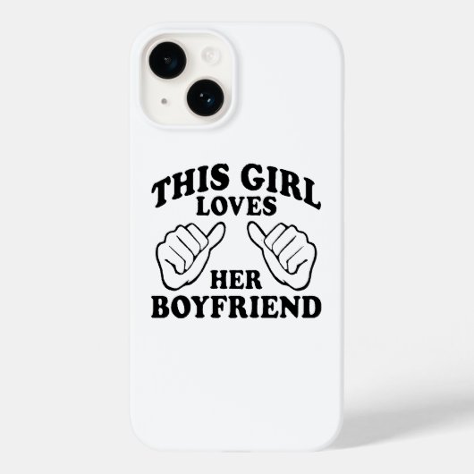 この女の子は彼氏を愛している – 彼のための贈り物 Case-Mate iPhoneケース (裏面)