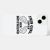 この女の子は彼氏を愛している – 彼のための贈り物 Case-Mate iPhoneケース (裏面 (横))