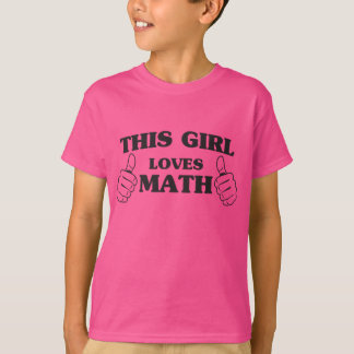 この女の子は数学を愛します Tシャツ