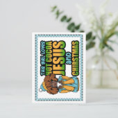 この女の子は熱いココアイエスとクリスマスが大好き シーズンポストカード (スタンド正面)