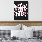 この女の子は猛烈な女の子だ キャンバスプリント (インサイチュ (寝室))