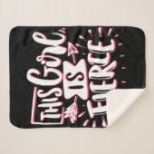 この女の子は猛烈な女の子だ シェルパブランケット (正面(横))