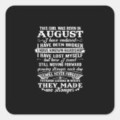 この女の子は生まれ誕生日威厳があるだ スクエアシール (正面)