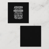 この女の子は生まれ誕生日威厳があるだ スクエア名刺 (正面/裏面)