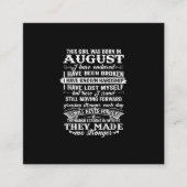 この女の子は生まれ誕生日威厳があるだ スクエア名刺 (正面)