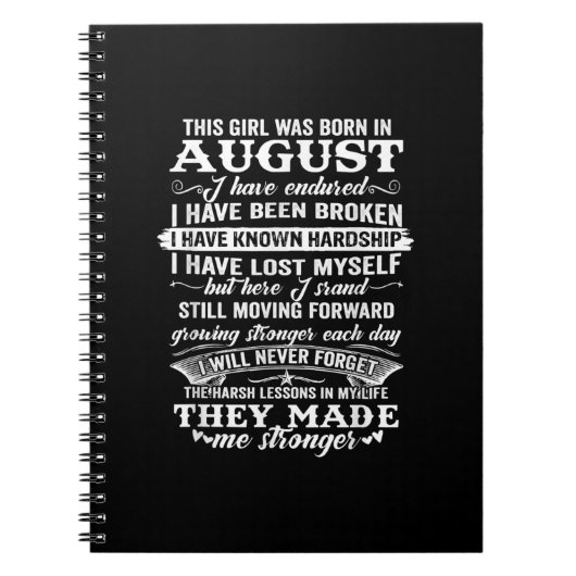 この女の子は生まれ誕生日威厳があるだ ノートブック (正面)