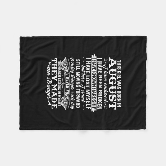 この女の子は生まれ誕生日威厳があるだ フリースブランケット (正面(横))