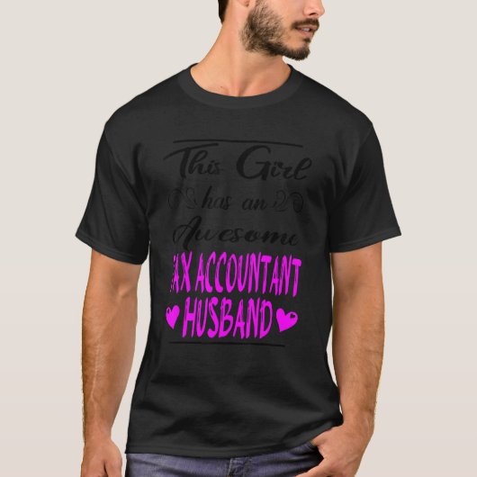 この女の子は税理士素晴らしの夫がいる Tシャツ (正面)