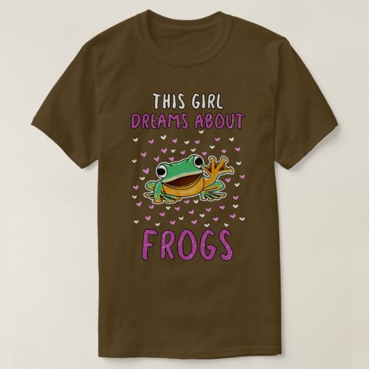 この女の子は蛙の夢を見る Tシャツ (デザイン正面)