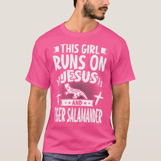 この女の子は走イエスとトラガー・サラマンダーに Tシャツ (正面)