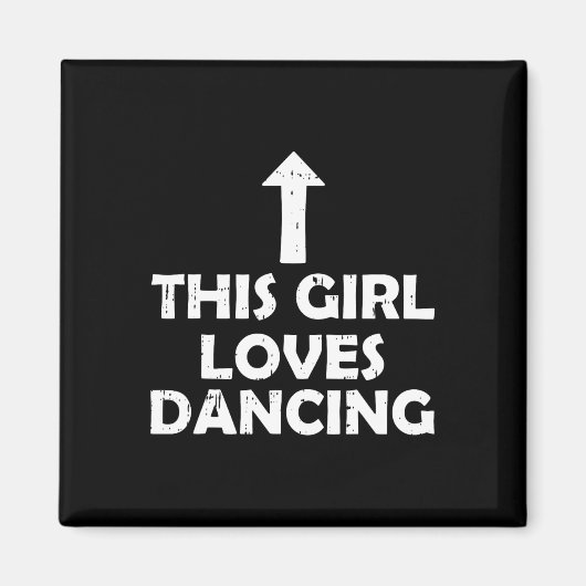 この女の子は踊りダンスラバーダンサー女性Lを愛する マグネット (正面)