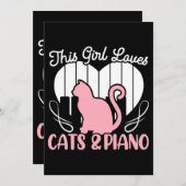 この女の子は馬の馬馬馬乗りライダーを愛している 招待状 (正面/裏面)