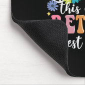 この女の子は2025退職したレトロシャツフローラリタイア マウスパッド (コーナー)