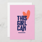 この女の子は~できる 招待状 (正面/裏面)