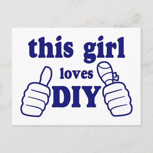 この女の子はDIYが大好き ポストカード (正面)