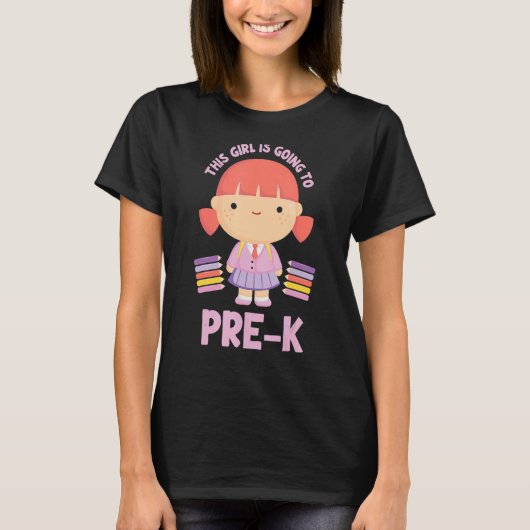 この女の子はPk前かわいい幼稚園かわいい Tシャツ (正面)