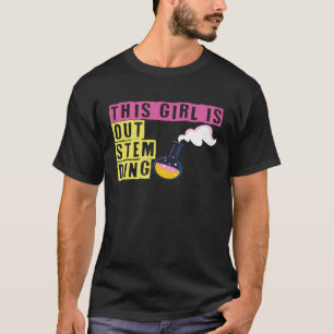 この女の子はStem Ding Steminist Science Math Tシャツ
