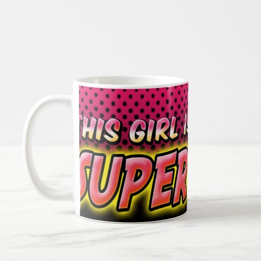 この女の子はSuperwomanです コーヒーマグカップ (左)