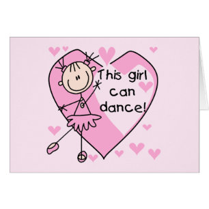 この女の子はTシャツおよびギフトを踊ることができます