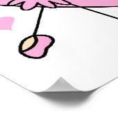 この女の子はTシャツとギフトが踊れる ポスター (角)