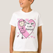 この女の子はTシャツとギフトが踊れる Tシャツ (正面)