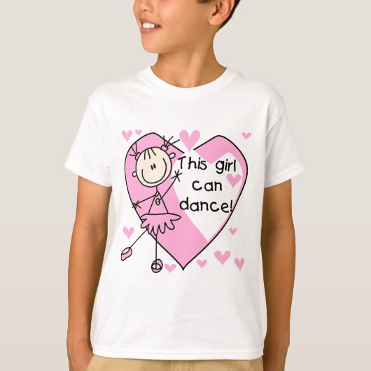 この女の子はTシャツとギフトが踊れる Tシャツ (正面)