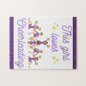 この女の子ラブズチアリーティング ジグソーパズル (横)