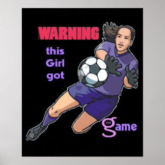 この女の子得ゲーム（サッカー）ポスター ポスター