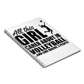 この女の子気にはバレーボールだけ…そして ノートブック (右側)