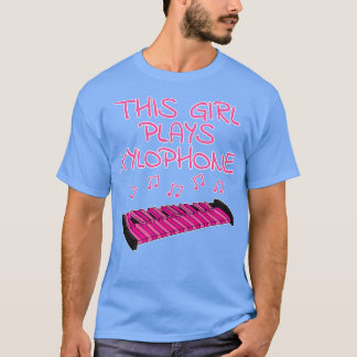 この女の子遊キシロフォン女性キシロフォニストPeru Tシャツ
