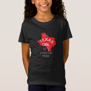 この女の子 – テキサス州カントリーミュージックビベスTシャツ Tシャツ