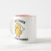 この女の子 結婚するの ツートーンマグカップ (正面左)