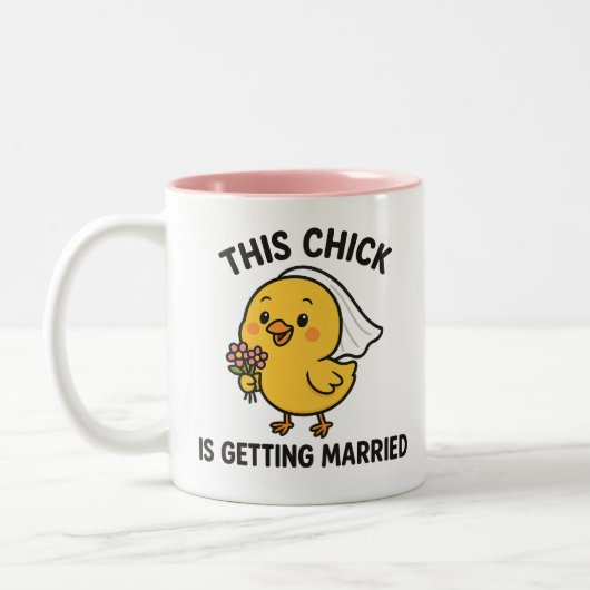 この女の子 結婚するの ツートーンマグカップ (左)