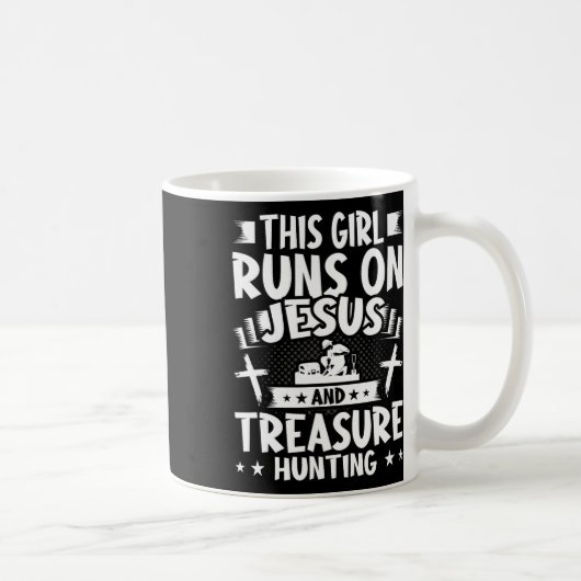 この女の走子はイエスと宝の狩り コーヒーマグカップ (右)