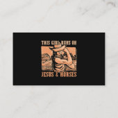 この女の走子はイエスと馬のカウボーイRodeo Ra 名刺 (裏面)