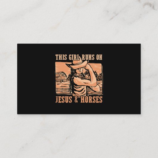 この女の走子はイエスと馬のカウボーイRodeo Ra 名刺 (裏面)