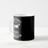 この女の走子はイエスと馬の乗馬Eq コーヒーマグカップ (正面左)