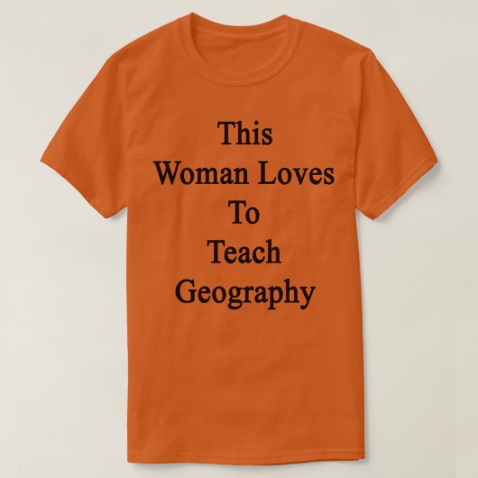 この女は地理が好教えい Tシャツ (デザイン正面)