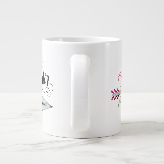 この女は祈りの言葉戦士マグ ジャンボコーヒーマグカップ (裏面)