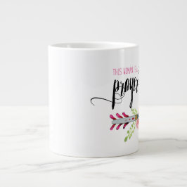 この女は祈りの言葉戦士マグ ジャンボコーヒーマグカップ