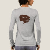 この女子サッカー長袖ティー トライブレンドTシャツ (背面)